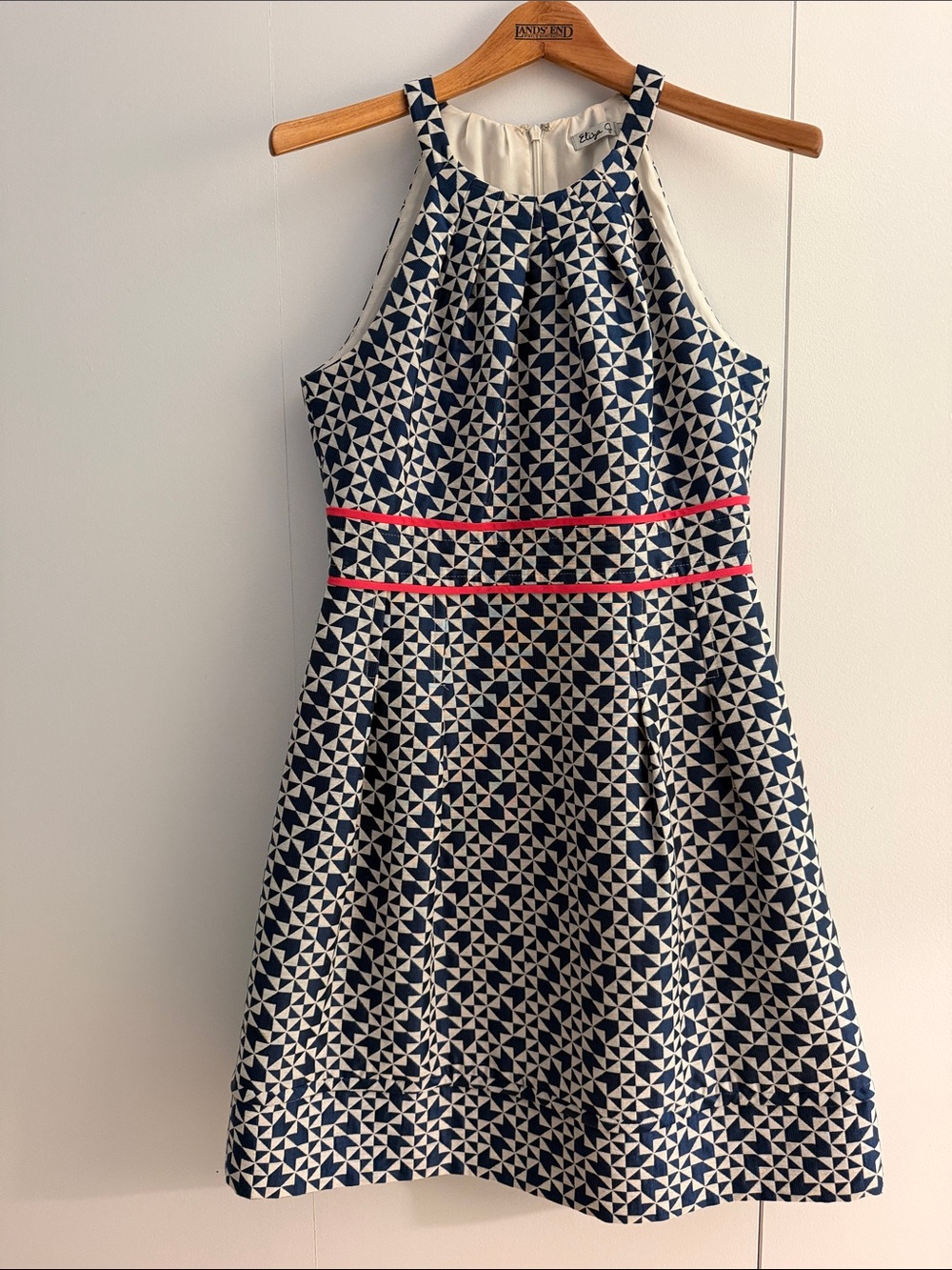 Eliza J navy halter dress